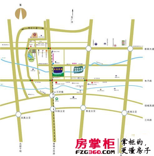 锦绣香城交通图区位图