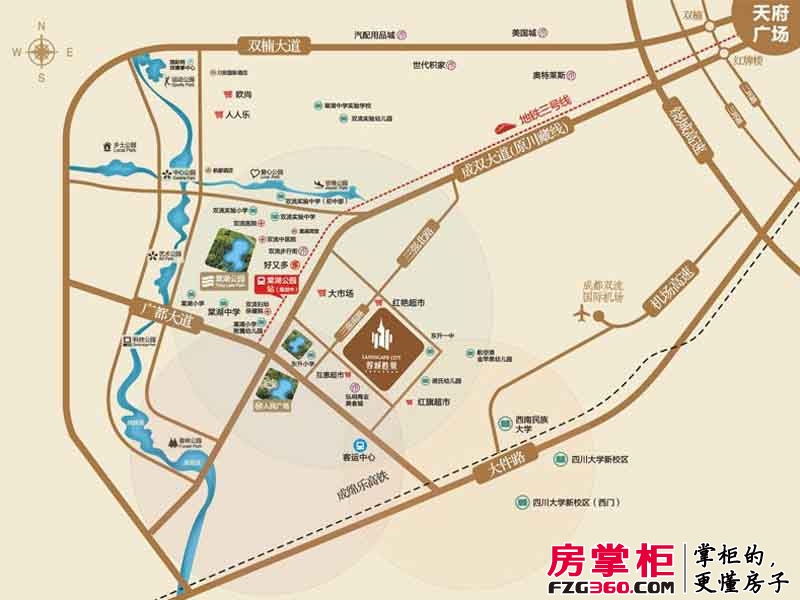 蓉城胜景交通图
