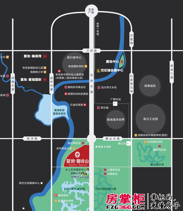 复地御香山交通图区位图（2013.05）