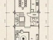 三盛翡俪山户型图二期N2型1层 3室3厅5卫1厨