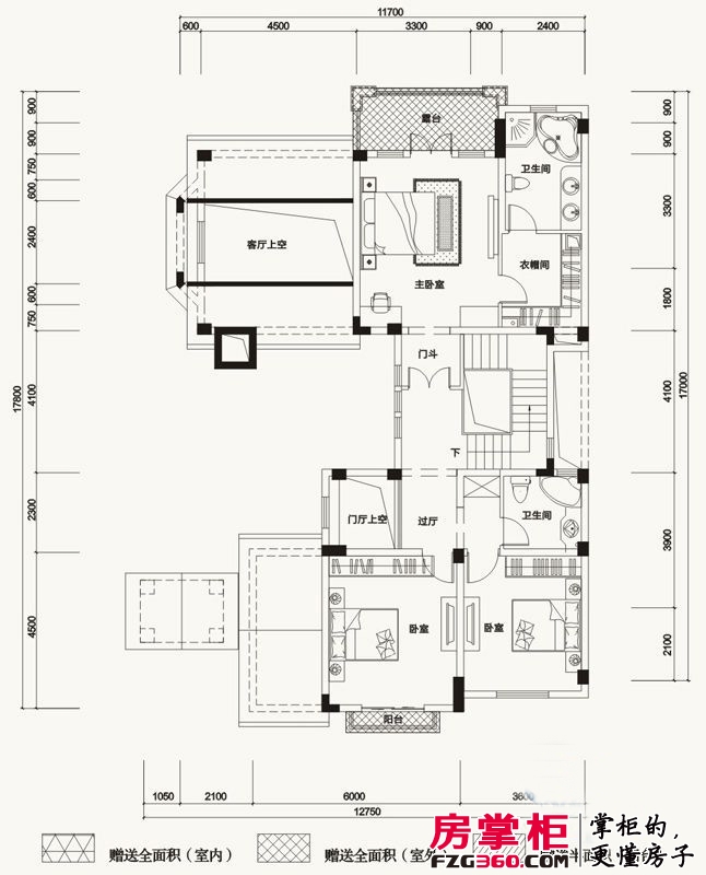 亚特兰蒂斯黄金时代户型图英式半木E型三层平面图 6室4厅5卫1厨
