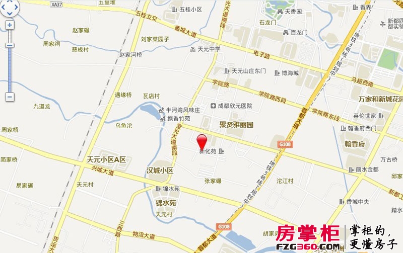 上锦康城交通图