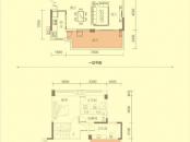 远大林语城户型图1.2期小高层G户型 4室2厅3卫1厨
