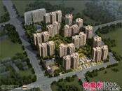 中国铁建青秀城效果图鸟瞰图