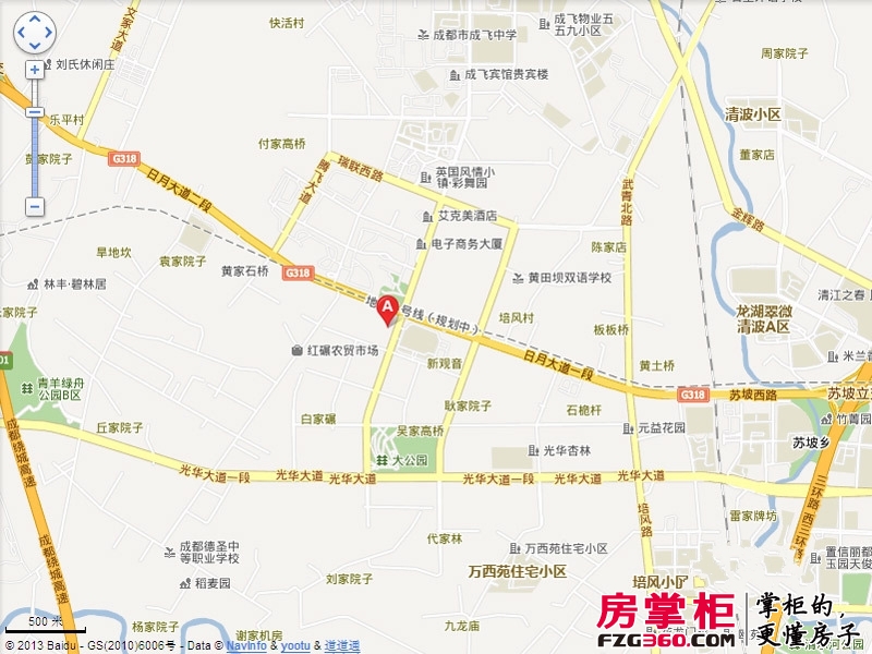 中铁瑞景颐城交通图