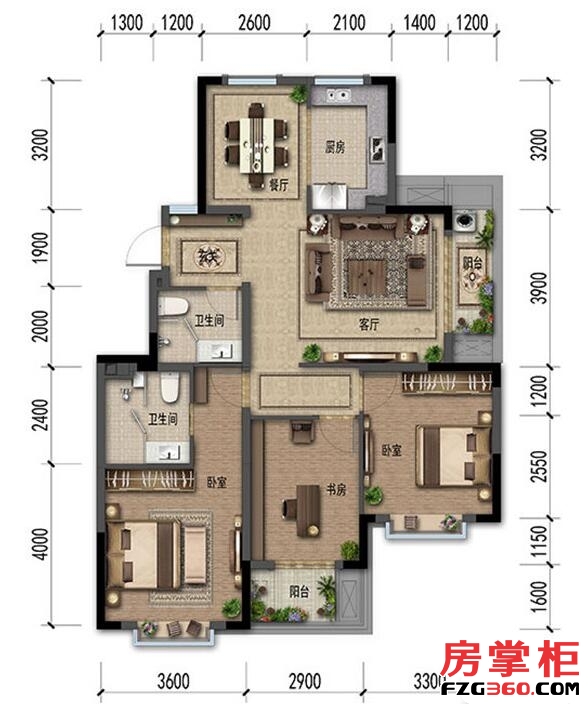 嘉裕第六洲隐溪谷洋房D3户型