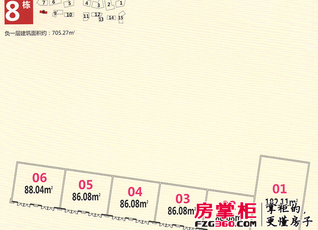 潮州新天地户型图8栋平面图