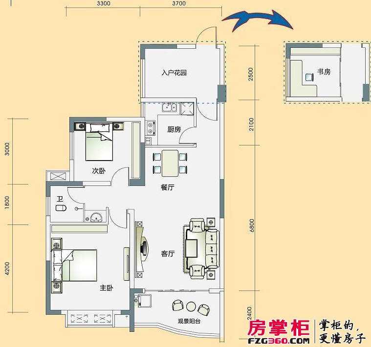 海林馨香雅苑馨湘三（2+1）房（售完）3室2厅1卫