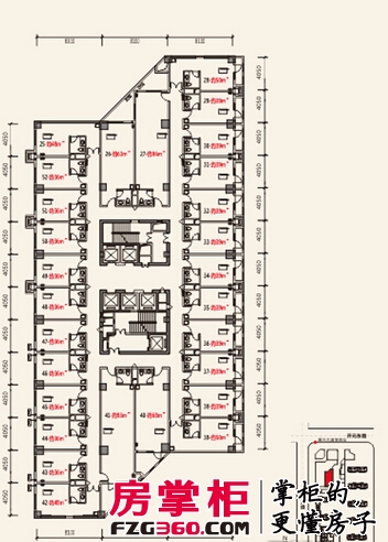 MOMA当代广场18-B号栋6层平面图