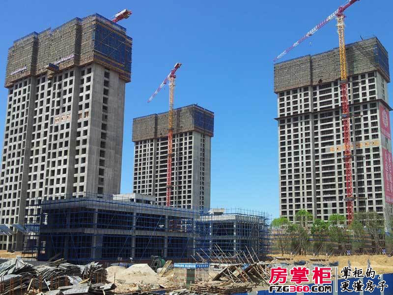 中信海港城实景图B3#楼、A2#楼施工进度（2013.5.29）