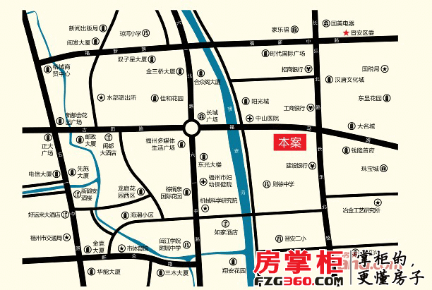 福晟钱隆大第交通图区位图(20120809)