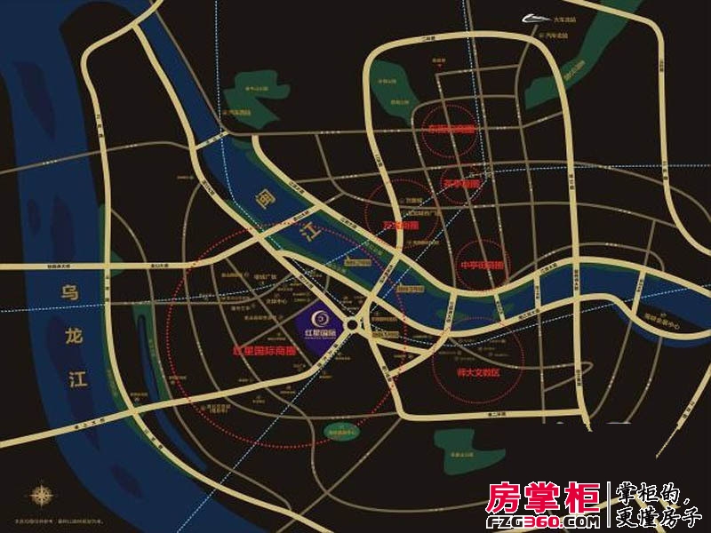 红星国际广场交通图