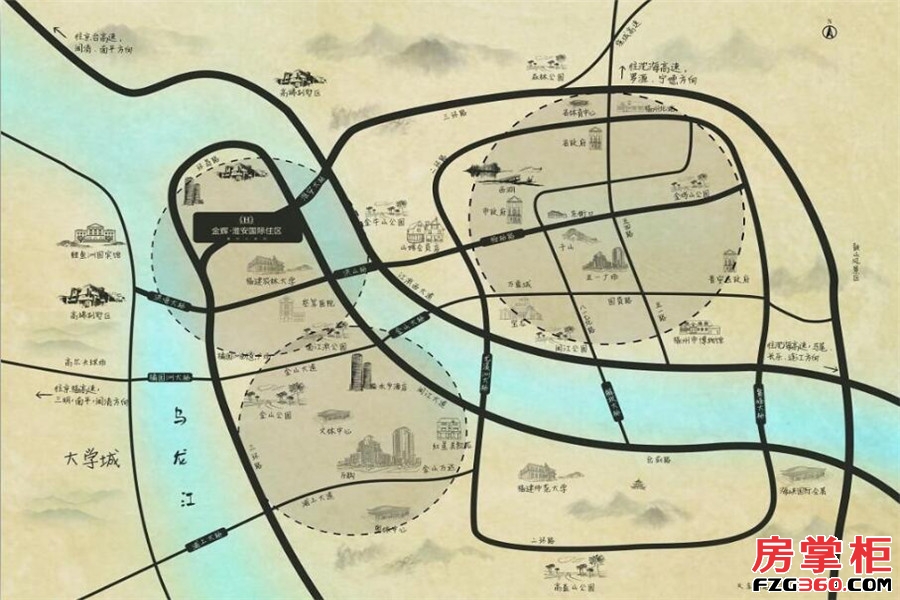 金辉溪溪里交通图
