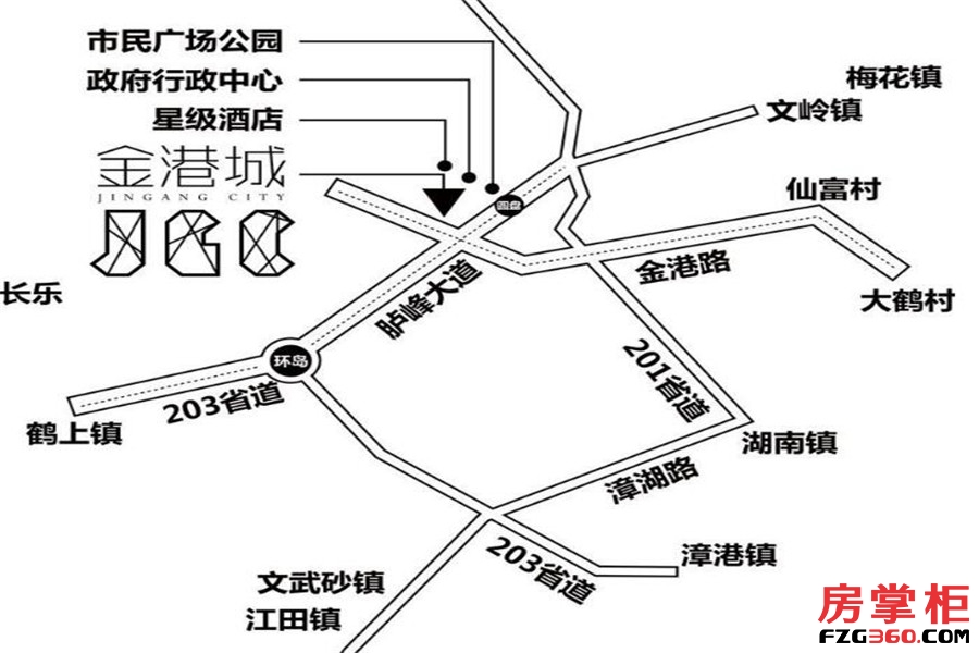 金港城交通图