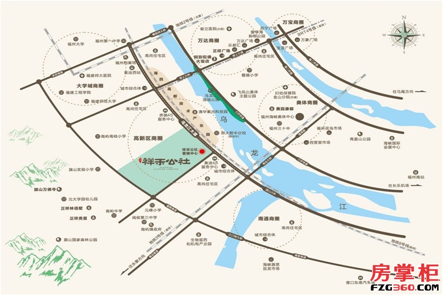 祥禾公社交通图