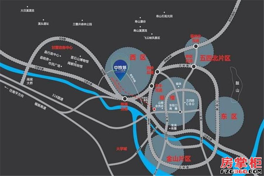 中铁城交通图