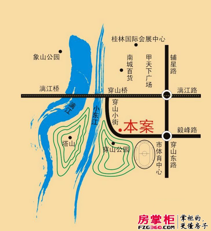 兴达江山领秀交通图