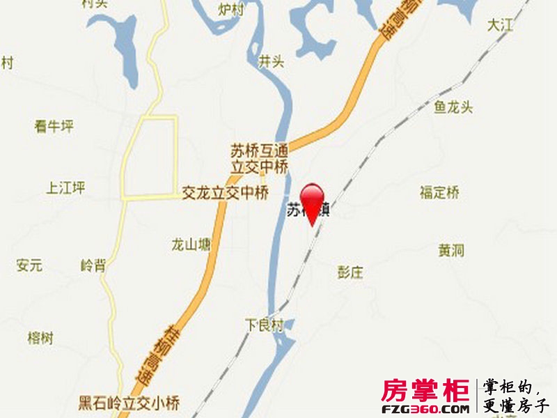 苏桥新城交通地图