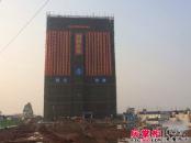 桂林大学城百花园3栋目前已封顶（2014.01.06）