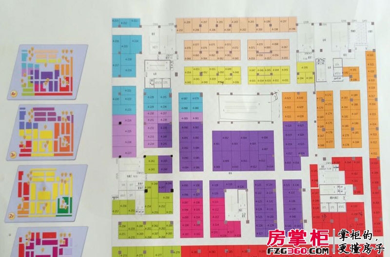 香江国际广场儿童城4楼商铺户型分布图