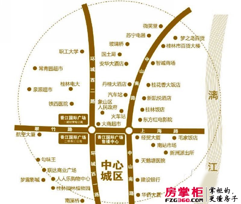 香江国际广场区位图