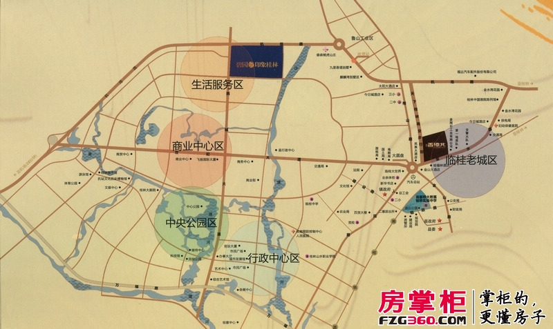 碧园印象桂林区位图