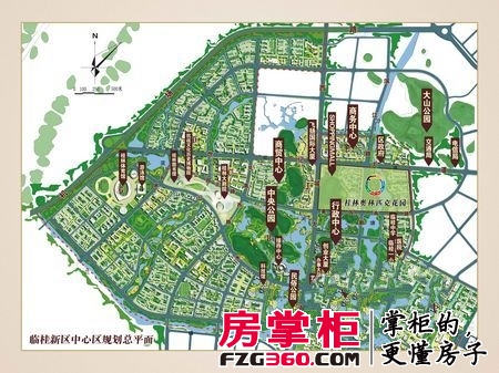 桂林奥林匹克花园交通区位图