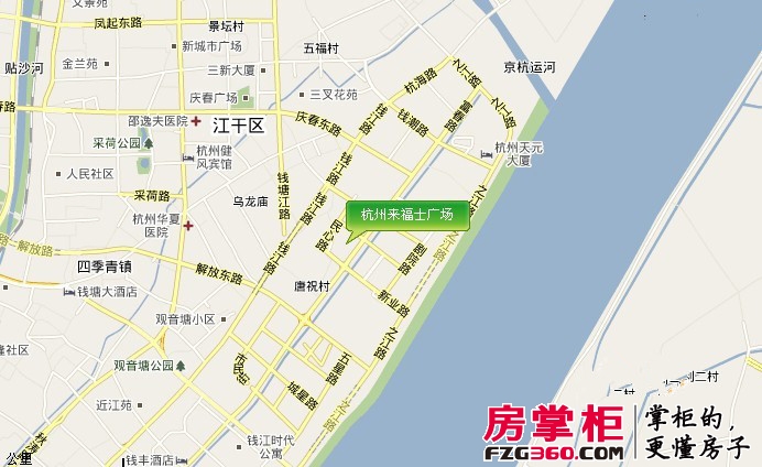 杭州来福士广场交通图