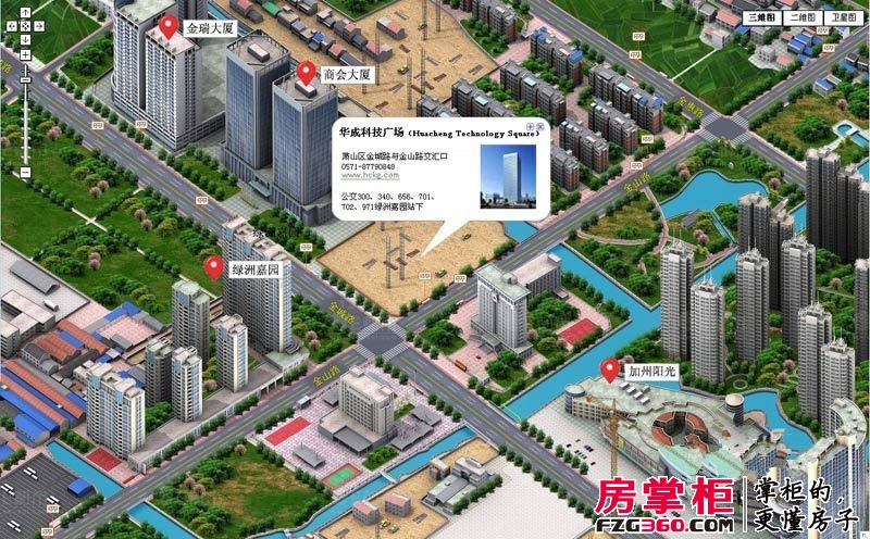 华成科技广场交通图