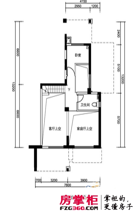 滨江新生活广场 2室 户型图