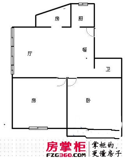 庆丰公寓 3室 户型图