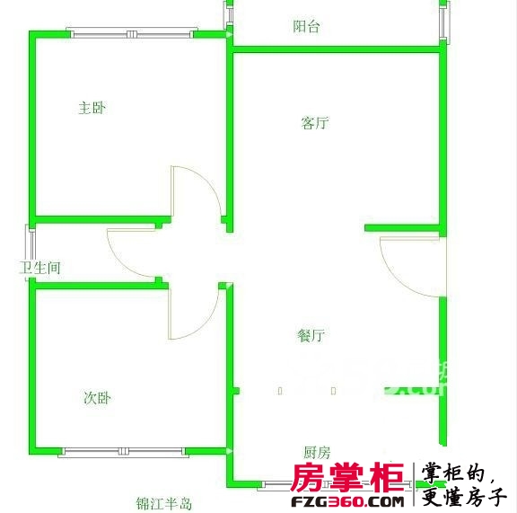 三墩华东院宿舍户型图2室 户型图 2室1厅1卫1厨