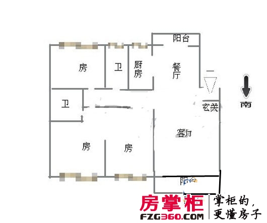 栖霞岭户型图3室 户型图 3室2厅2卫1厨