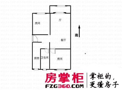 转塘直街小区户型图2室 户型图 2室1厅1卫1厨