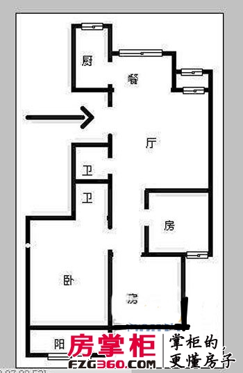 红石公寓户型图3室 户型图 3室2厅2卫1厨