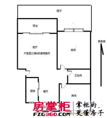 庙前街小区 3室 户型图