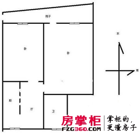 西溪河下户型图2室 户型图 2室1厅1卫1厨