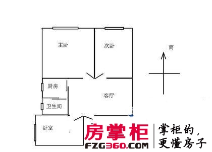 西溪河下户型图3室 户型图 3室2厅1卫1厨