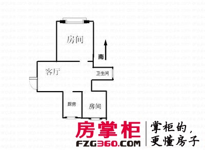 转塘直街小区户型图2室 户型图 2室1厅1卫1厨