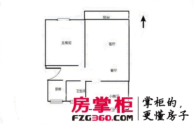 转塘直街小区户型图2室 户型图 2室1厅1卫1厨