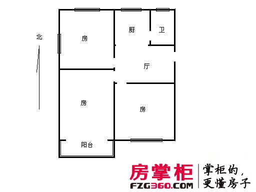 中北花园户型图3室 户型图 3室2厅2卫1厨