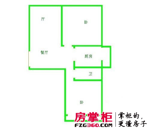 银河小区户型图2室 户型图 2室2厅1卫1厨