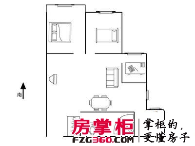东园高层公寓户型图3室 户型图 3室2厅1卫1厨