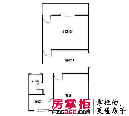 石板巷户型图2室 户型图 2室1厅1卫1厨