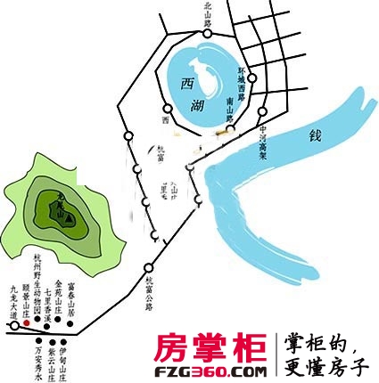颐景山庄交通图