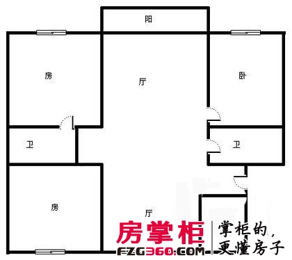 湖墅嘉园户型图2室 户型图 2室2厅2卫1厨