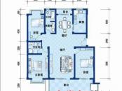 黄鹤山居户型图1#1-101户型 3室2厅2卫1厨