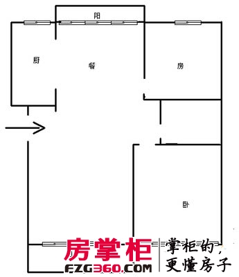 南湖丽景户型图2室 户型图 2室2厅1卫1厨