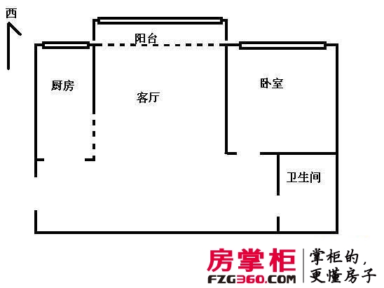 金色蓝庭户型图1室 户型图 1室1厅1卫1厨