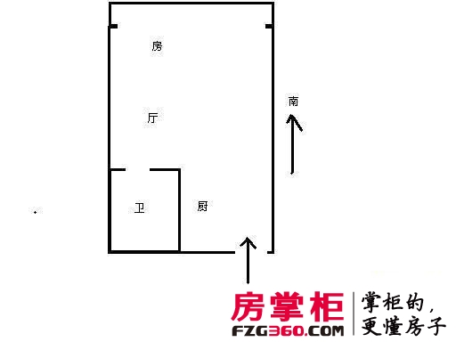 金色蓝庭户型图1室 户型图 1室1厅1卫1厨